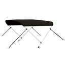 biminitop med 2 buer 180x150x110 cm sort