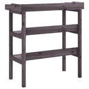 plantebord med hylder 78x38x82,5 cm massivt grantræ