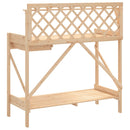 pottebord med espalier massivt fyrretræ