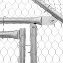 hønsehus 100x100x190 cm galvaniseret stål grå