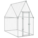 hønsehus 200x100x190 cm galvaniseret stål grå