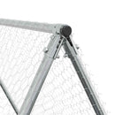 hønsehus 200x100x190 cm galvaniseret stål grå