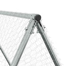 hønsehus 200x100x190 cm galvaniseret stål grå