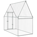 hønsehus 200x100x190 cm galvaniseret stål grå