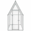 hønsehus 200x100x190 cm galvaniseret stål grå