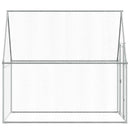 hønsehus 200x100x190 cm galvaniseret stål grå