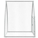 hønsehus 100x105x120 cm galvaniseret stål sølvfarvet