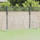 hønsehus 300x105x120 cm galvaniseret stål sølvfarvet