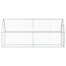 hønsehus 400x105x182 cm galvaniseret stål sølvfarvet
