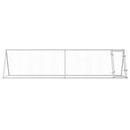 hønsehus 400x105x91 cm galvaniseret stål sølvfarvet