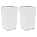 plantekurve 2 stk. 32,5x32,5x57 cm PP hvid