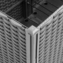 plantekasse 160x40x53 cm PP lysegrå