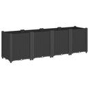 plantekasse 160x40x53 cm PP sort