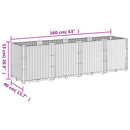 plantekasse 160x40x53 cm PP sort