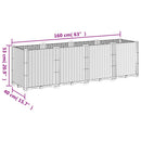 plantekasse 160x40x53 cm PP hvid