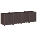 plantekasse 160x40x53 cm PP brun