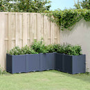 plantekasse 160x120x53 cm PP blågrå