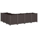 plantekasse 160x120x53 cm PP brun