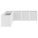 plantekasse 160x160x53 cm PP hvid
