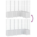 plantekasse med espalier 120x120x140 cm PP hvid