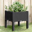 plantekasse med ben 40x40x42 cm PP sort