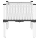 plantekasse med ben 40x40x42 cm PP hvid