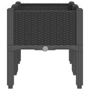 plantekasse med ben 80x40x42 cm PP sort
