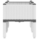 plantekasse med ben 80x40x42 cm PP hvid
