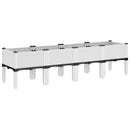 plantekasse med ben 160x40x42 cm PP hvid