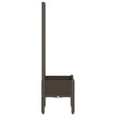 plantekasse med espalier 40x40x142 cm PP brun