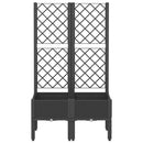 plantekasse med espalier 80x40x142 cm PP sort