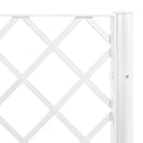 plantekasse med espalier 120x40x142 cm PP hvid