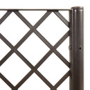plantekasse med espalier 120x40x142 cm PP brun