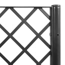 plantekasse med espalier 160x40x142 cm PP sort