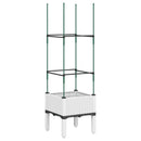 plantekasse med espalier 40x40x142,5 cm PP hvid