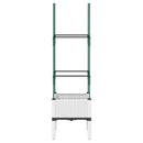 plantekasse med espalier 40x40x142,5 cm PP hvid