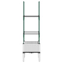 plantekasse med espalier 40x40x142,5 cm PP hvid