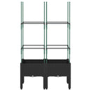 plantekasse med espalier 80x40x142,5 cm PP sort