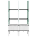 plantekasse med espalier 80x40x142,5 cm PP hvid