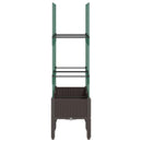 plantekasse med espalier 80x40x142,5 cm PP brun