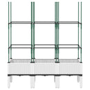 plantekasse med espalier 120x40x142,5 cm PP hvid