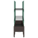 plantekasse med espalier 160x40x142,5 cm PP brun