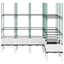 plantekasse med espalier 160x120x142,5 cm PP hvid