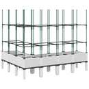 plantekasse med espalier 160x120x142,5 cm PP hvid