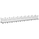 plantekasse med spyd 363,5x43,5x43,5 PP hvid