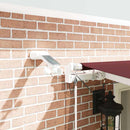 markise med LED-lys 600x300 cm automatisk betjening bordeaux