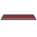 markise med LED-lys 600x350 cm automatisk betjening bordeaux