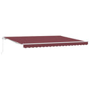 markise 450x300 manuel betjening bordeauxfarvet