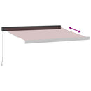 markise 350x250 cm manuel betjening bordeauxfarvet