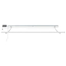 markise med LED-lys 300x250 cm manuel betjening brun